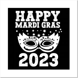 Happy Mardi Gras 2023 Posters and Art